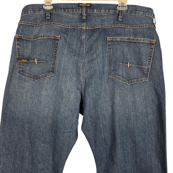 Ariat Rebar M4 Jeans Mens 44x30 Relaxed DuraStretch Boot Cut Carbine Workwear - Picture 8 of 13